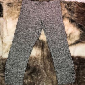 Calvin Klein gray straps leggings